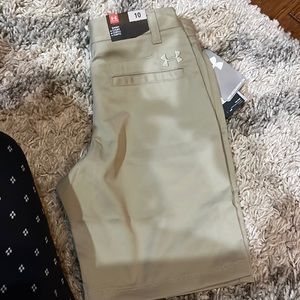 Boys Khaki Under Armour Shorts NWT